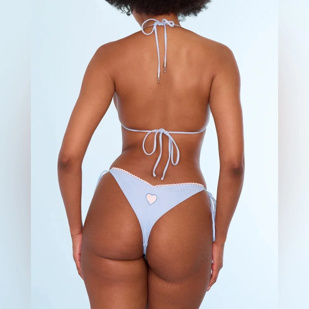 Voight Bunny V-kini Set in Blue Bikini NWT